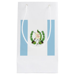Sacola Para Presentes Pequena Emblema da bandeira da Guatemala