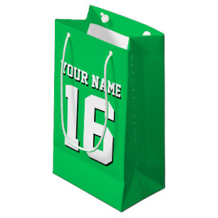 Sacola Para Presentes Pequena Emerald Green Sports Team Jersey