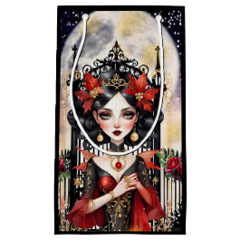 Sacola Para Presentes Pequena Encantando Gótico Fada de Natal Bag para presente