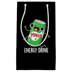 Sacola Para Presentes Pequena Energia Beber Engraçado Bebida Energética Arrepada