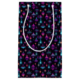 Sacola Para Presentes Pequena Enfeites de natal neon