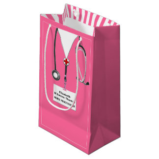 Sacola Para Presentes Pequena Enfermeiro ou Doutor Pequeno Saco