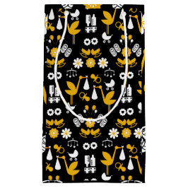 Sacola Para Presentes Pequena Entrega de Palavras Não-Gênero Gêmeas