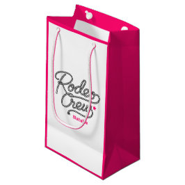 Sacola Para Presentes Pequena Equipe Pink Rodeo Cowgirl Despedida de Solteira