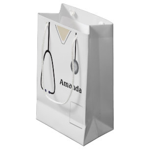 Sacola Para Presentes Pequena Escrutínio Médico SGB Branco