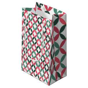 Sacola Para Presentes Pequena Espaço Positivo e Negativo - Teal e Rosa