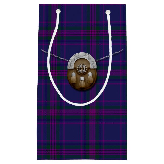 Sacola Para Presentes Pequena Espírito do Tartan e do Sporran de Scotland (Frente)