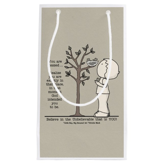 Sacola Para Presentes Pequena Esse lugar (Frente)