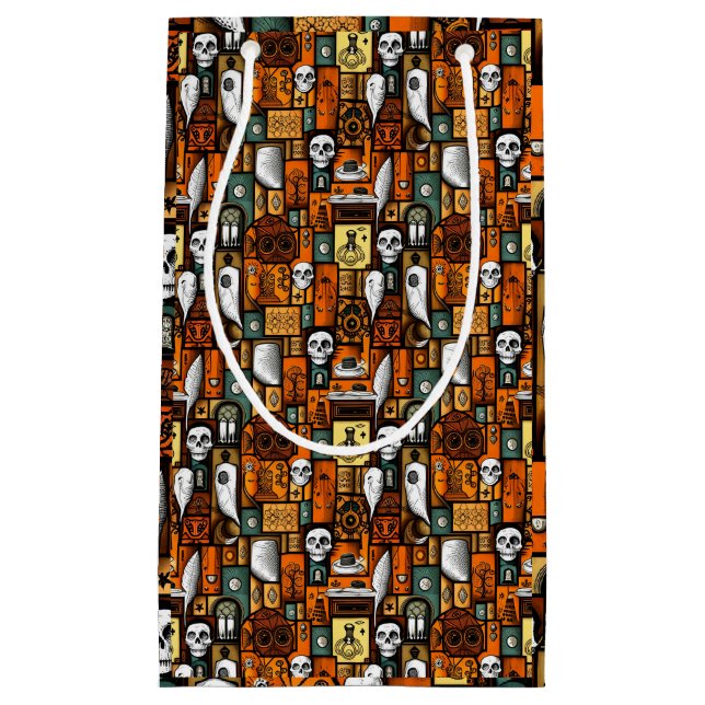 Sacola Para Presentes Pequena estilo Halloween (Frente)