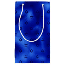 Sacola Para Presentes Pequena Estrela Azul Real de Davi Hanukkah