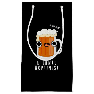 Sacola Para Presentes Pequena Eternal Hotimt Funny Beer Pun Dark BG