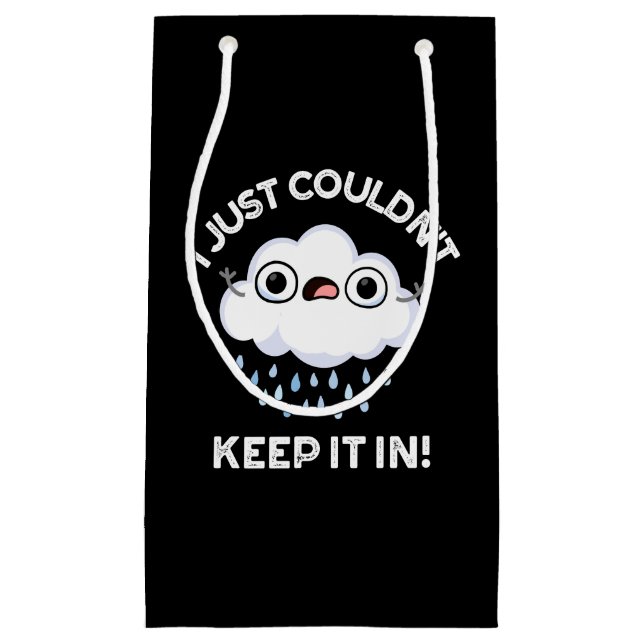 Sacola Para Presentes Pequena Eu só não podia mantê-lo em nuvens engraçadas joga (Frente)