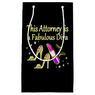 SACOLA PARA PRESENTES PEQUENA FABULOSO ATTORNEY DIVA DESIGN