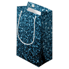 Sacola Para Presentes Pequena Faíscas de luz azul-bebê