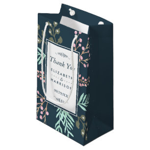 Sacola Para Presentes Pequena Favor de casamento de baga botânica caprichosa