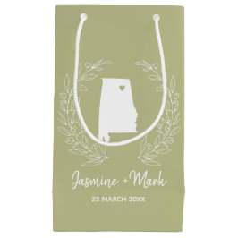 Sacola Para Presentes Pequena Favor de casamento para o destino estadista do Ala