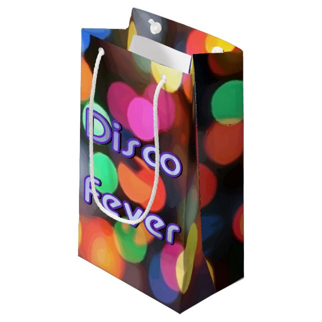 Sacola Para Presentes Pequena Febre de Disco 1 (Frente inclinada)