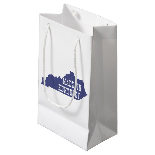 Sacola Para Presentes Pequena Feito em Kentucky Silhouette Gift Bag (Frente inclinada)