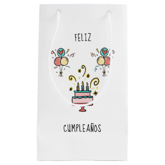 Sacola Para Presentes Pequena Feliz Cumpleaños | Happy Birthday