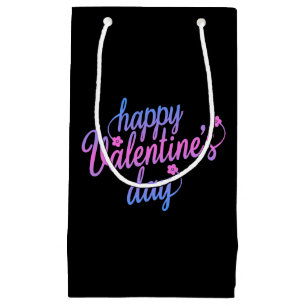 Sacola Para Presentes Pequena Feliz dia de os namorados Floral Bonito Saco Pres
