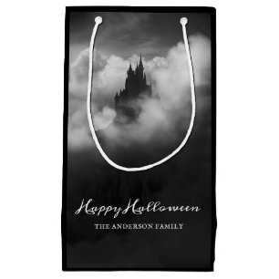 Sacola Para Presentes Pequena Feliz Festa do Castelo do Halloween Spooky