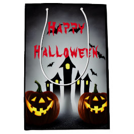 Sacola Para Presentes Pequena Feliz Halloween Festa de Abóbora do Jack