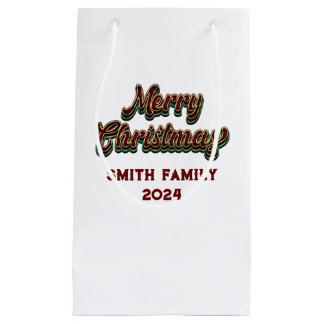 Sacola Para Presentes Pequena Feliz Natal - Correspondência Familiar