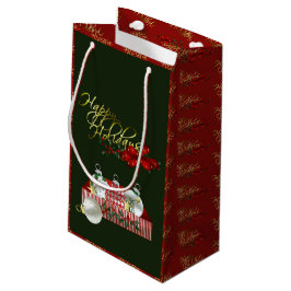 Sacola Para Presentes Pequena Feliz Natal de Férias