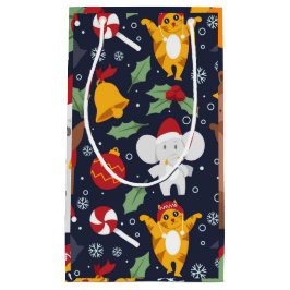 Sacola Para Presentes Pequena Feliz Natal divertido