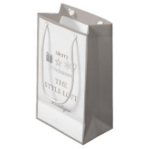 Feliz Natal Loja de Boutique Minimalista Neutra