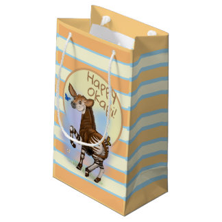 Sacola Para Presentes Pequena Feliz Okapi!