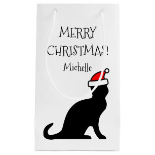 Sacola Para Presentes Pequena Feriado de Feliz Natal Personalizado