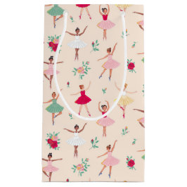 Sacola Para Presentes Pequena Festa de aniversário de Menina Ballerina