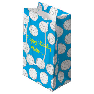 Sacola Para Presentes Pequena Festa de aniversário de voleibol
