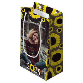 Sacola Para Presentes Pequena Festa de formatura do campo dos girassóis