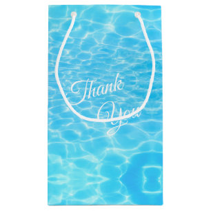 Sacola Para Presentes Pequena Festa de Piscina das ondulações de água Festa de p