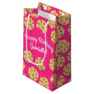Sacola Para Presentes Pequena Festa de primeiro aniversario de Chocolate Chip Co