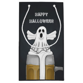 Sacola Para Presentes Pequena Festa Feliz de Halloween Fantasma