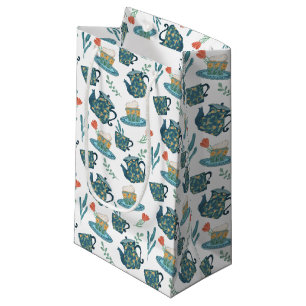 Sacola Para Presentes Pequena festas de chá bonitinho