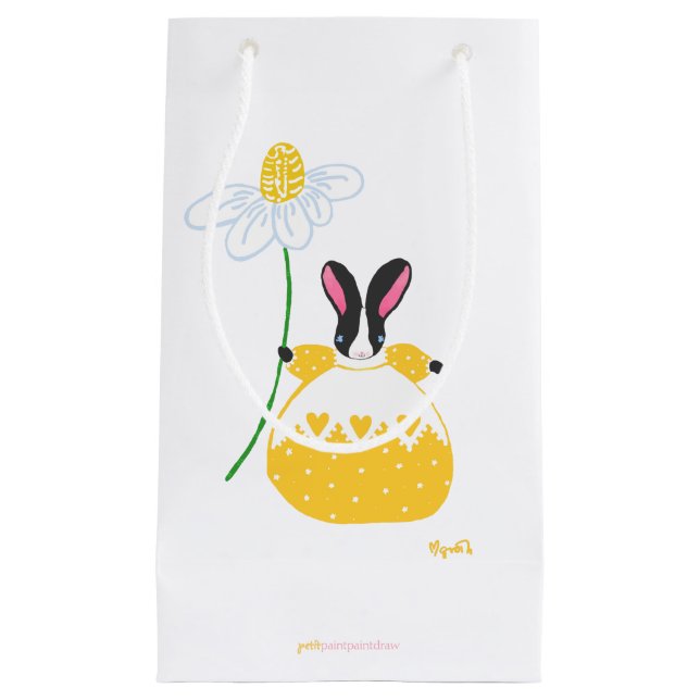 Sacola Para Presentes Pequena Fifi Daisy Bunny (Frente)