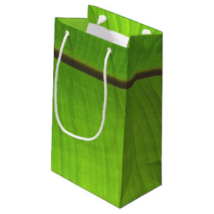 Sacola Para Presentes Pequena Fim-Acima da folha da banana