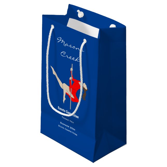 Sacola Para Presentes Pequena Fitness de Pole (Frente inclinada)
