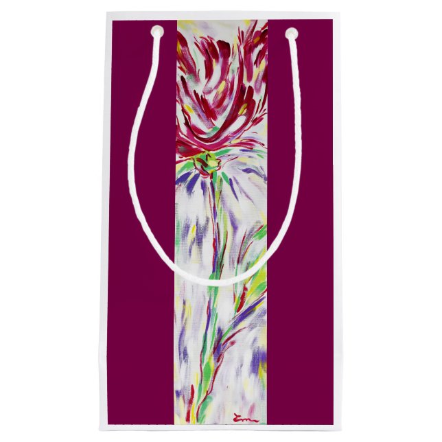 Sacola Para Presentes Pequena Fleur montante (Frente)