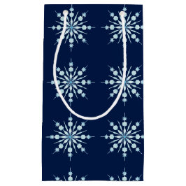 Sacola Para Presentes Pequena Flocos de neve