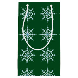 Sacola Para Presentes Pequena Flocos de neve