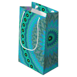 Sacola Para Presentes Pequena Flor de Boho