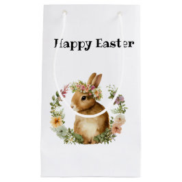 Sacola Para Presentes Pequena Flor de Coelho da Páscoa Cura-d'Água