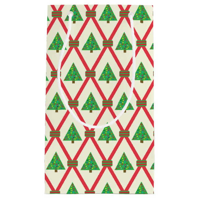 Sacola Para Presentes Pequena Flor de Natal (Frente)