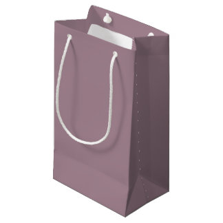 Sacola Para Presentes Pequena Flor de Tons de Malva Empoeirada