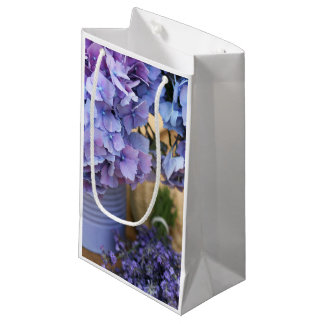 Sacola Para Presentes Pequena Flor roxa Saco para Presente